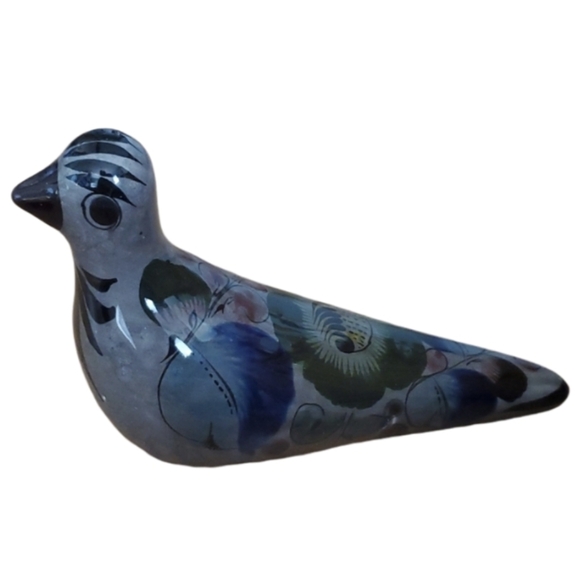 Other - Vintage Tonala Mexican Ceramic Painted Pottery Bird Figurine 1970s